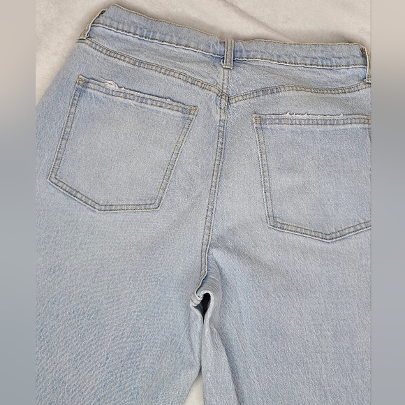 Women's Vintage Style Button Up Straight Leg Denim Jeans - Picture 8 of 11